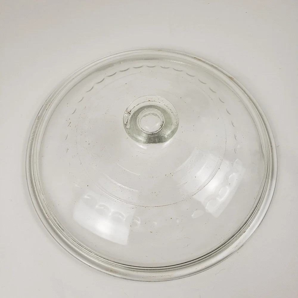 Vintage Wagner Ware C-10 Domed Dimpled Clear Glass Self-Basting Skillet Lid